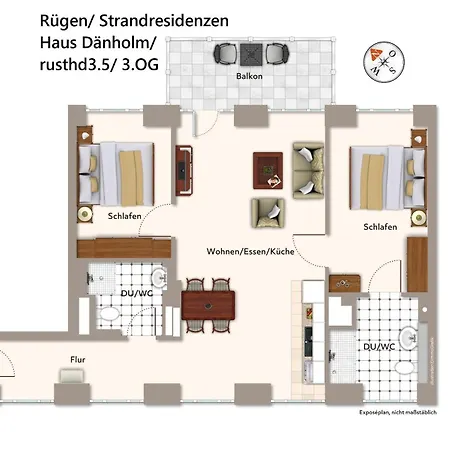 Lejlighed Strandresidenzen Strandresidenzen Haus Daenholm 3 5